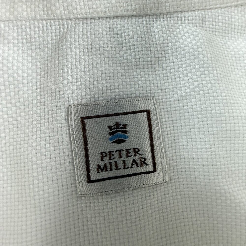 Peter Millar Button-Down Medium Turkey Cotton Whi… - image 4